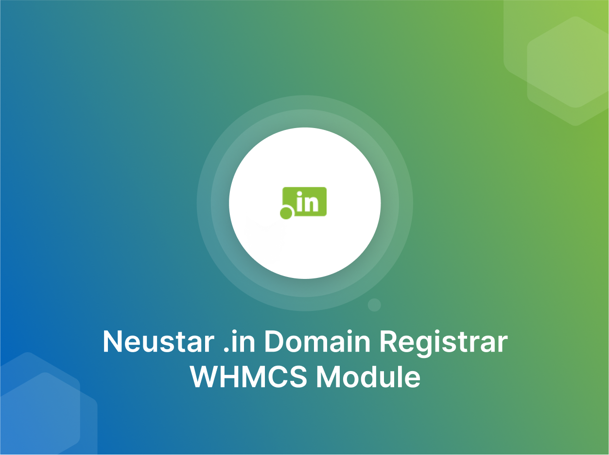 .in Registry Domain Registrar WHMCS Module - Get 20% Off Now