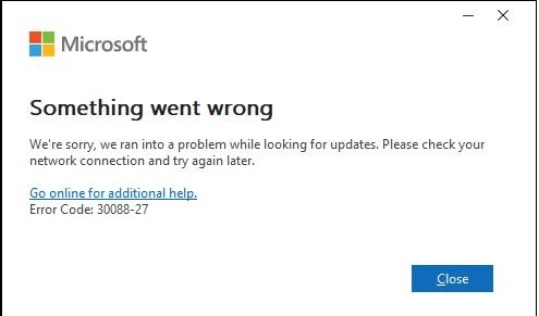 Guide to Fixing the Microsoft Office Error Code 30088-27