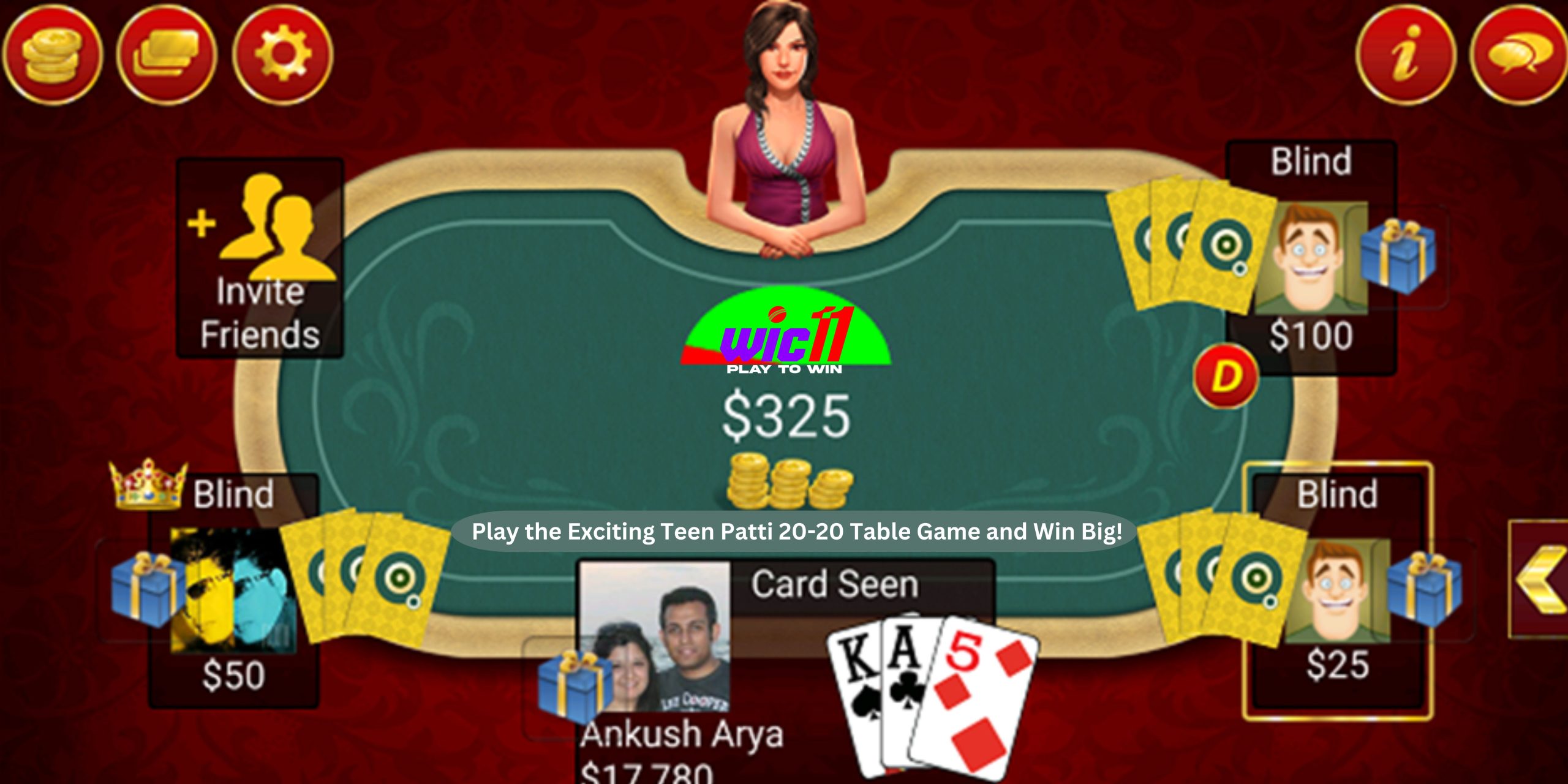 Play the Exciting Teen Patti 20-20 Table Game and Win Big!