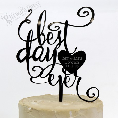 Top Off Your Cake in Style: Trendy Personalised Cake Toppers for Every Occasion – Personalised Wedding Favours
