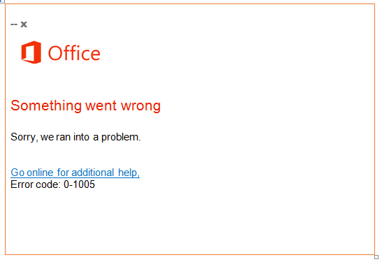 Fix error code 0-1005, (0-2005) while installing MS Office 365/2021
