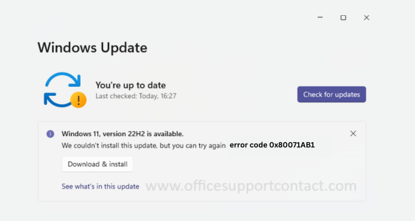 How to solve Windows Error Code 0x80071ab1