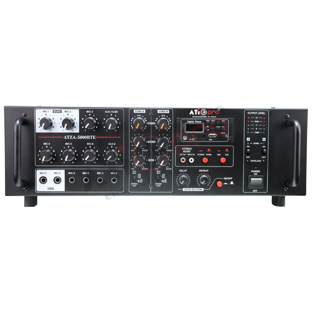 PA Amplifier 500 Watt Model ATZA 5000 BTE - Atipro Audio