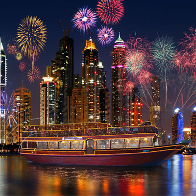 Celebrate New Year Party in Dhow Cruise Dubai Marina 2025/2026