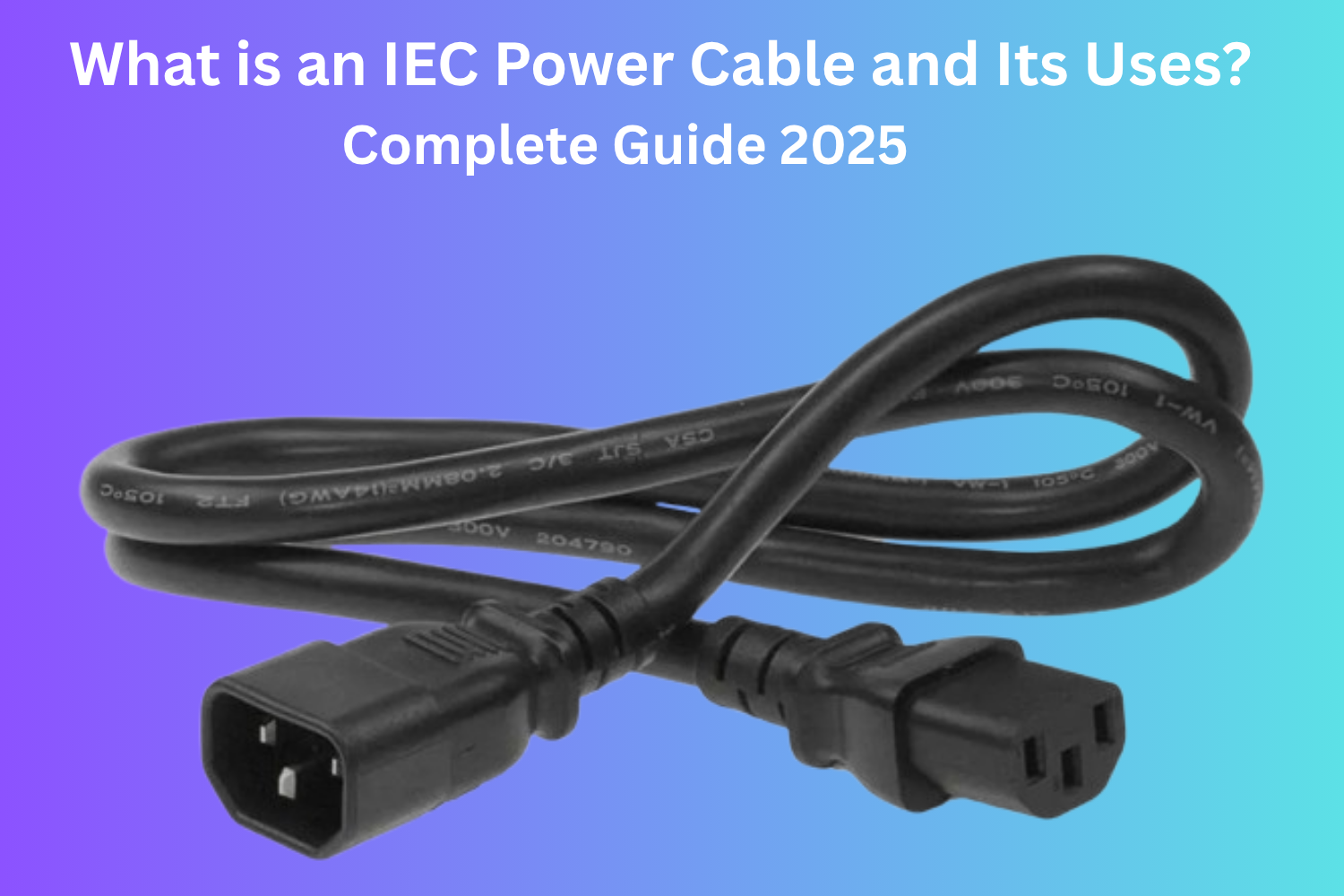 What is an IEC Power Cable and Its Uses? Complete Guide 2025