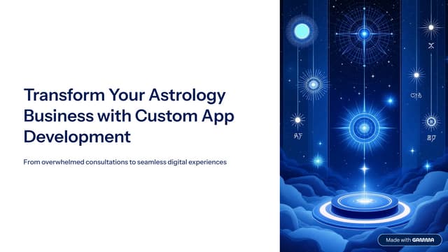 Transform Your Astrology Business with Custom App Development for Scalable Growth | PDF