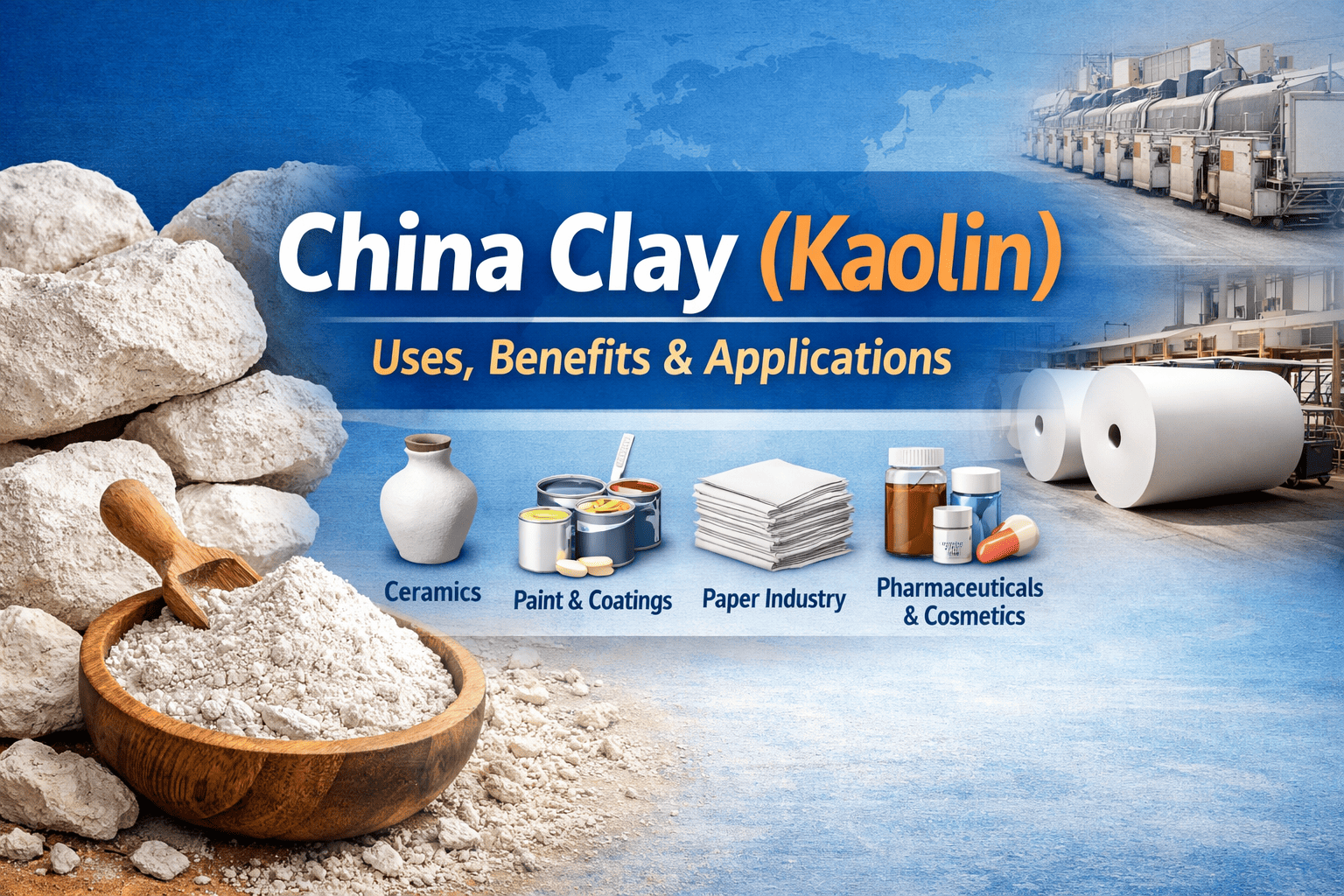 China Clay Kaolin – Uses, Properties & Industrial Applications