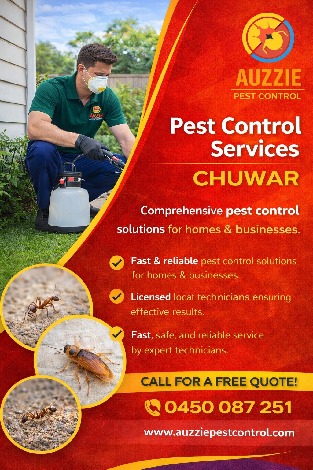 Pest Control Services Chuwar - Auzzie Pest Control