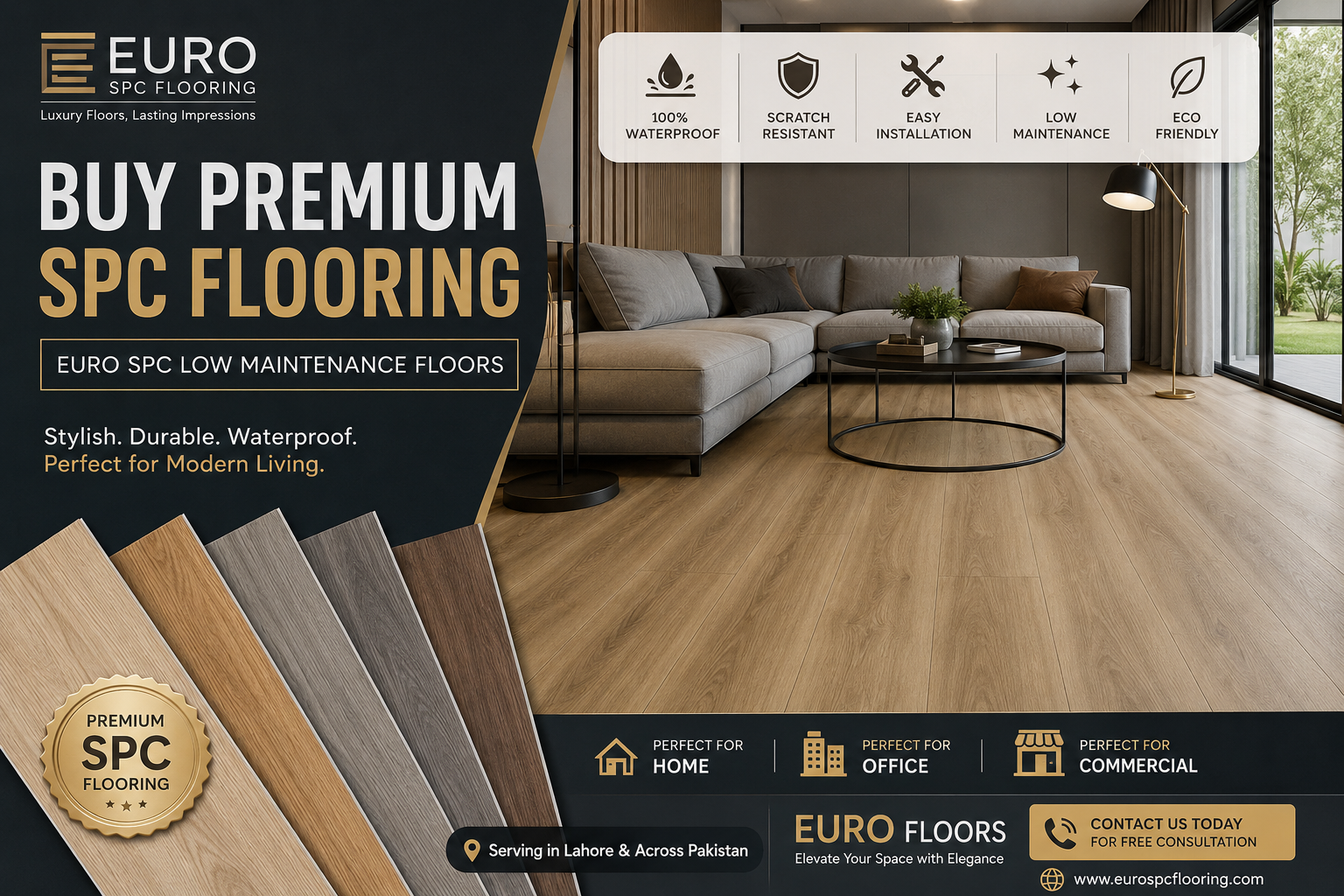 Buy Premium SPC Flooring – Euro SPC Low Maintenance Floors