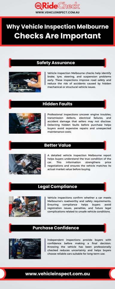 Vehicle inspection in Melbourne is essential for identifying hidden mechanical issues, improving road safety, and ensuring legal... – @ridecheckvehicleinspections on Tumblr