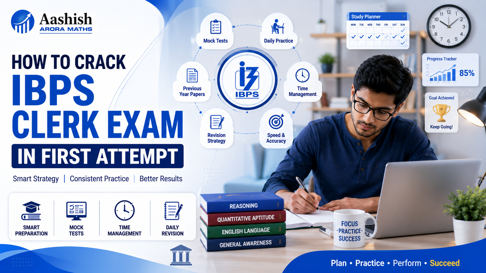 How to Crack IBPS Clerk Exam in First Attempt | Aashish Arora Maths