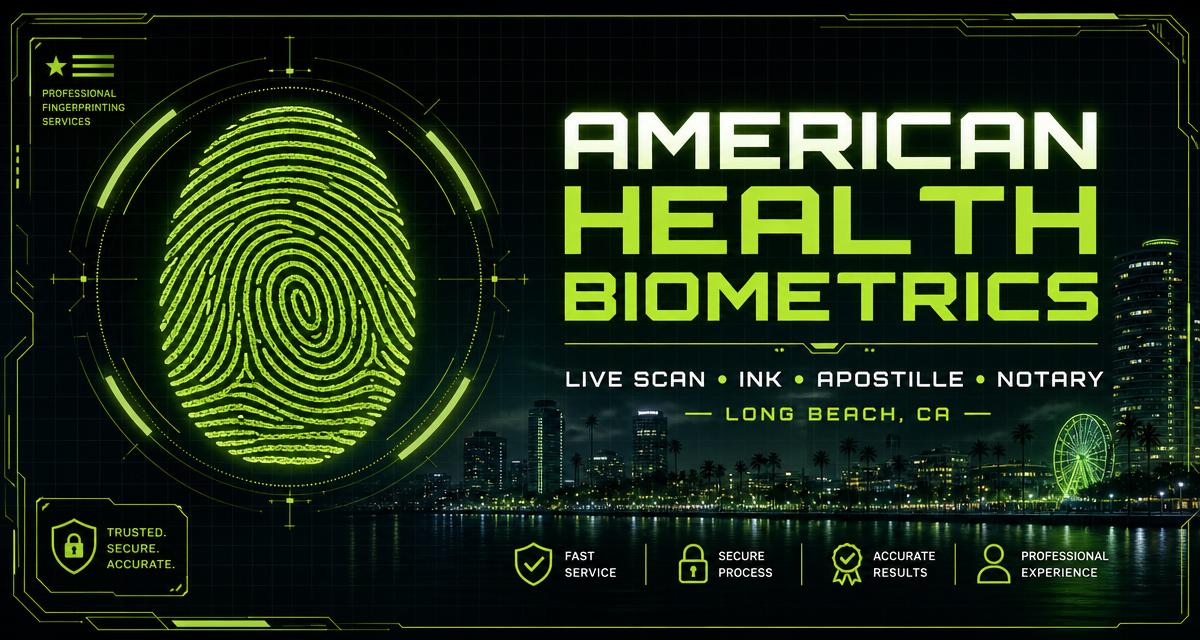 American Health Biometrics | Fingerprinting Long Beach