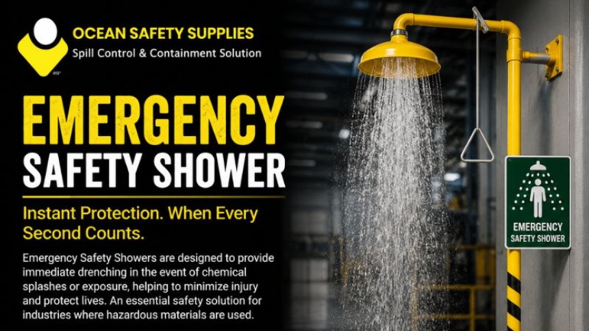 India Daily News - Emergency Safety Shower: Essential Workplace Protection for Chemical Emergencies