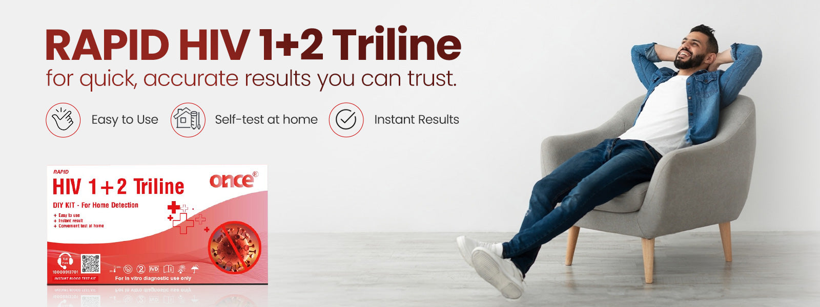 HIV Kit at Home? Once Rapid HIV 1+2 Triline Detection Kit Reviewed  – Stergic