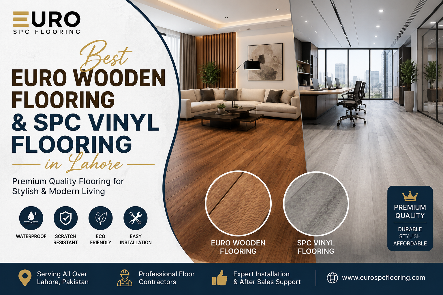 Best Euro Wooden Flooring & SPC Vinyl Flooring in Lahore – Euro SPC