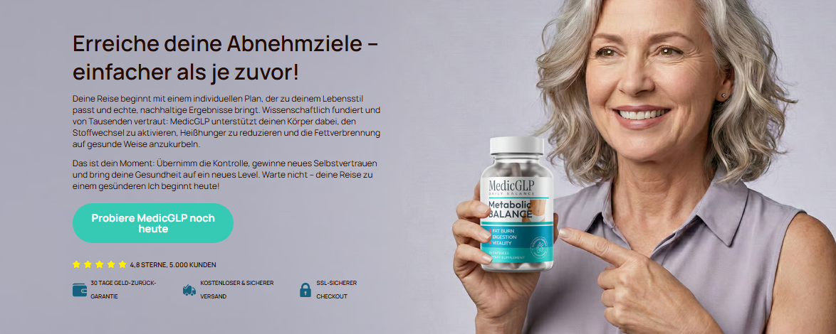 MedicGLP im Test: Erfahrungen, Wirkung und Anwendung für den Stoffwechsel
